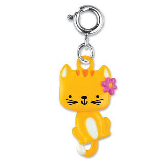 Charm It! Swivel Kitty Charm
Yellow cat charm with a pink flower on a white background
