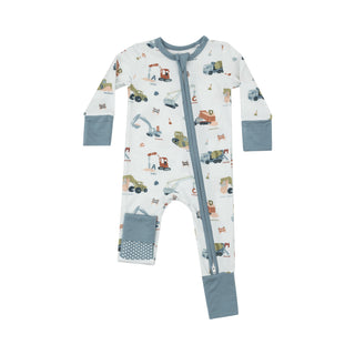 Angel Dear 2 Way Zipper Romper - Construction Alphabet