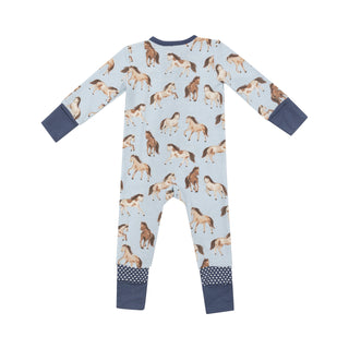 Angel Dear 2 Way Zipper Romper - Horses