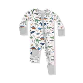 Angel Dear 2 Way Zipper Romper - Washy Dinos
Baby onesie with dinosaur pattern on a white background
