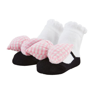 Mud Pie Bow Rattle Toe Sock Set