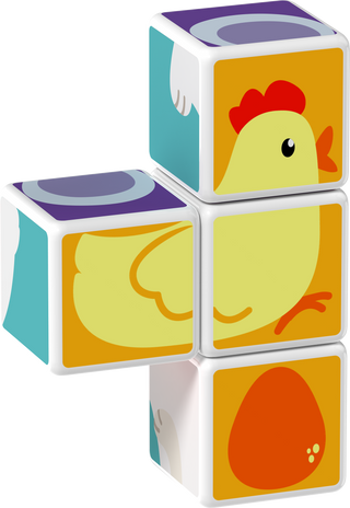 Geomag Magicube Animal Friends
Colorful children's blocks with animal illustrations on a white background