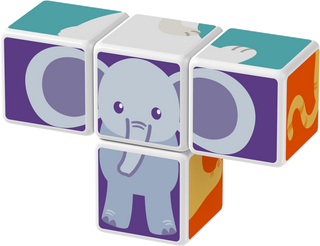 Geomag Magicube Animal Friends
Set of children's blocks with elephant design on a white background