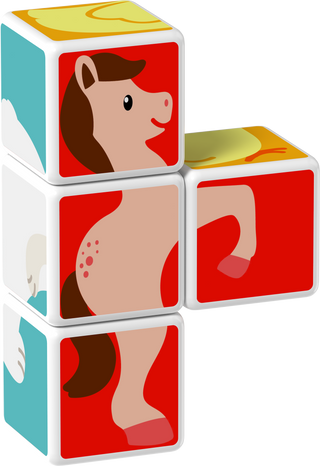 Geomag Magicube Animal Friends
Set of colorful children's blocks with animal illustrations on a white background