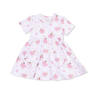 Angel Dear, Angel Dear Twirly Dress with Cartwheel Short - Ribbon Ballerinas, Dress - Basically Bows & Bowties