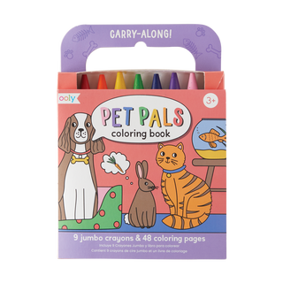 Ooly Carry-Along! Coloring Book and Crayon Set - Pet Pals