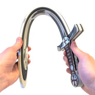 Liontouch Sword -  Maltese Knight
Horseshoe with decorative patterns held by two hands on a white background