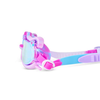 Bling2o Tie-Dye Tabby Flexible Cat Frame Swim Goggles
Pink and blue swim goggles on a white background