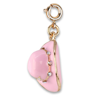 Gold Cowboy Hat Charm from Charm It! featuring a detailed cowboy hat design, perfect for bracelets and jewelry accessories.