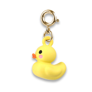 Charm It! Gold Rubber Ducky Charm
Yellow rubber duck charm with gold ring on a white background