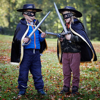 Liontouch Z-Bandit Sword
Two children in costume with swords in a park setting