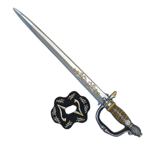 Liontouch Z-Bandit Sword
Decorative sword with ornate handle and sheath on a white background