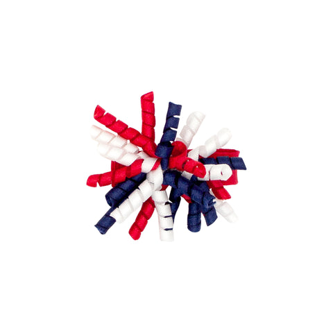 Wee Ones Patriotic Wiggle Hair Clip Red White Navy Blue