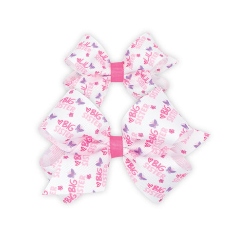 Wee Ones Big Sister / Little Sister Hair Bow Set