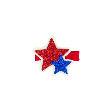 Wee Ones Patriotic Glitter Star Clippie