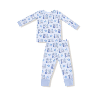 Angel Dear Long Sleeve Loungewear Set - Big Bro
Children's pajama set with 'Big Bro' text and star patterns on a white background
