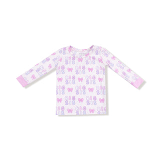 Angel Dear Long Sleeve Loungewear Set - Big Sis
Children's long-sleeve shirt with butterfly pattern on a white background