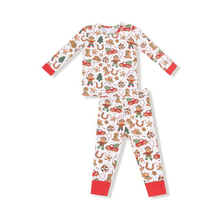 Angel Dear Long Sleeve Loungewear Set - Cowboy Christmas