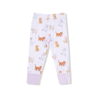 Angel Dear Long Sleeve Loungewear Set - Fancy Pets
Children's pajama pants with cat pattern on a white background