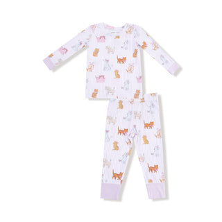 Angel Dear Long Sleeve Loungewear Set - Fancy Pets
Children's onesie with cat pattern on a white background