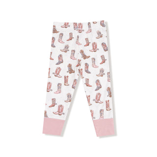 Angel Dear Long Sleeve Loungewear Set - Future Cowgirl
Children's leggings with cowboy boot pattern on a white background