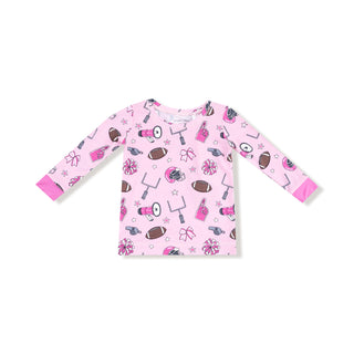 Angel Dear Long Sleeve Loungewear Set - Game Day Pink