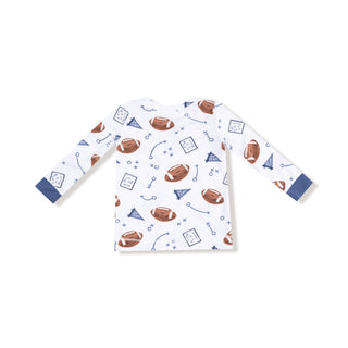 Angel Dear Long Sleeve Loungewear Set - Touchdown Time Navy