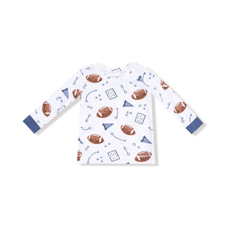 Angel Dear Long Sleeve Loungewear Set - Touchdown Time Navy