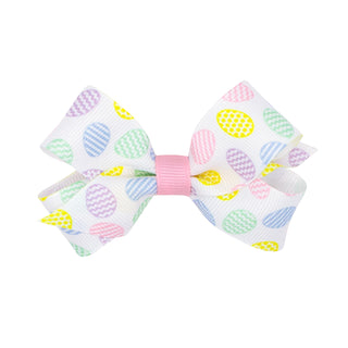 Wee Ones Mini Wee Ones Easter Egg Printed Hair Bow on Clippie
Colorful bow with pineapple pattern on a white background