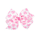 Wee Ones Ballet Slippers Print Hair Bow on Clippie King