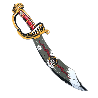 Liontouch Pirate Sabre - Captain Cross
Decorative dagger with a gold handle and red stones on a white background