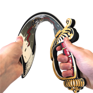 Liontouch Pirate Sabre - Captain Cross
Decorative sheath with a sword design held by two hands on a white background