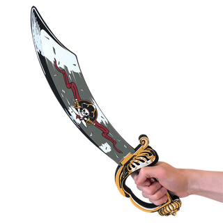 Liontouch Pirate Sabre - Captain Cross
Toy sword with pirate design held by a hand on a white background