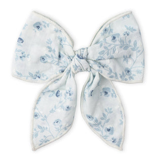 Makemake Organics organic hair bow clip with ivy floral design, perfect for children's hairstyles or accessory collection.