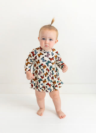 Posh Peanut, Posh Peanut Larisa L/S Ruffled Bodysuit Dress - Basically Bows & Bowties