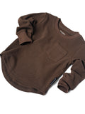 Little Bipsy Waffle Top - Cocoa, Little Bipsy Collection, Brown, cf-size-0-3-months, cf-size-12-18-months, cf-size-6-12-months, cf-size-8, cf-type-shirts-&-tops, cf-vendor-little-bipsy-collec