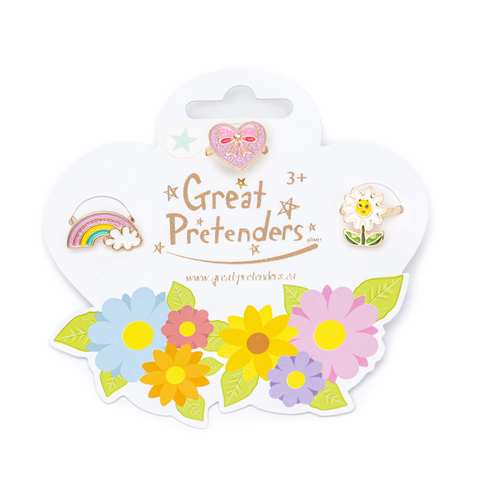 Great Pretenders Spring Ring Flower 3pc Set