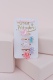 Great Pretenders, Great Pretenders Boutique Shimmer Flower Rings 5pc Set - Basically Bows & Bowties