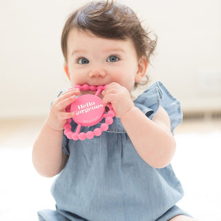 Bella Tunno, Bella Tunno Hello Gorgeous Happy Teether - Basically Bows & Bowties