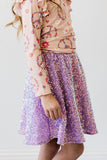 Mila & Rose, Mila & Rose Sequin Twirl Skirt - Purple - Basically Bows & Bowties