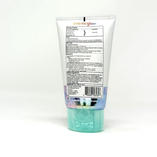 Sunshine & Glitter Mermaid Sea Star Sparkle SPF 50 glitter sunscreen with shimmering star design on the bottle.