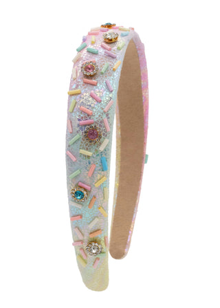 Bari Lynn Sprinkle Jewel Padded Headband - Rainbow