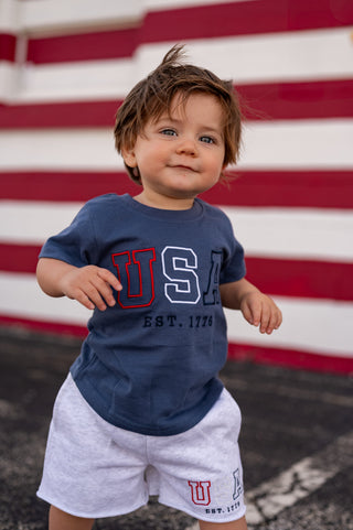 Little Bipsy USA Tee - Navy