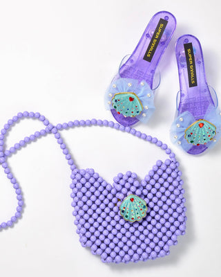 Super Smalls Mermaid Dreams Hana handbag featuring a colorful mermaid and ocean-inspired design, made of vibrant, playful fabric.