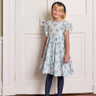 Pink Chicken Girls Kit Dress - Menorah Hearts