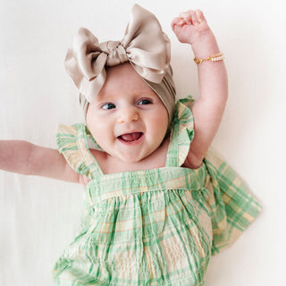 Baby Bling Satin FAB Headband - Mushroom