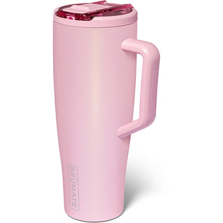 Brumate Era Flip 40oz - Petal Pink
Pink travel mug with handle on a white background
