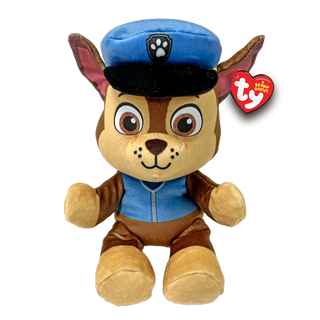 Ty Paw Patrol Beanie Babies - Chase
Plush toy dog in a police uniform with a blue cap, on a gray background