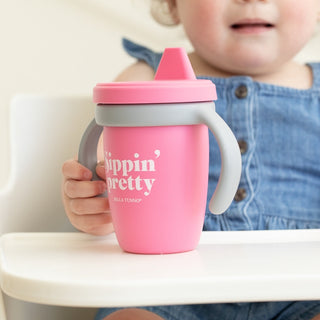 Bella Tunno, Bella Tunno Sippin Pretty Happy Sippy Cup - Basically Bows & Bowties