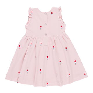 Pink Chicken Girls Kelsey Dress - Pink Rocket Pop Embroidery